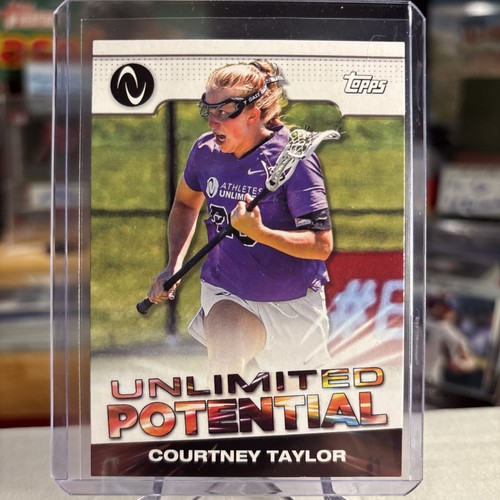 Courtney Taylor 2022 Topps Athletes Lacrosse Unlimited Potential ⭐️ MINT GEM? - Picture 3 of 4