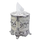 Tissue Box Cover, Cylindrical Tissue Box Holder, Napkin Facial Tissues Holder...