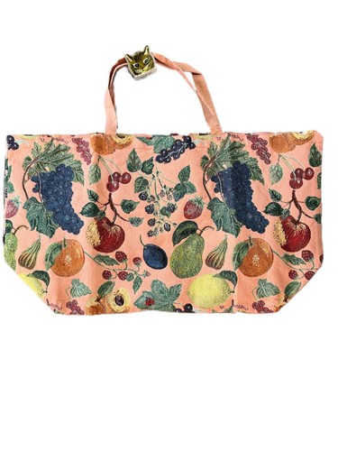 Nathalie Lete MARKET Bag Tote! Large Tapestry Fabric. Fruit Print! Brand New! - Picture 3 of 3