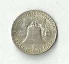 Photo of a 1950-P Franklin Half Dollar from an eBay listing that sold on Jul 15, 2026