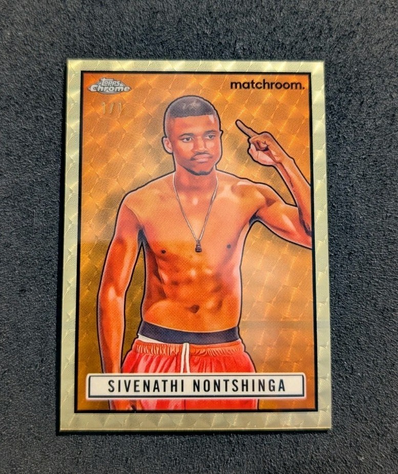 2024 Topps Chrome Boxing 1951 Sivenathi Nontshinga Superfractor 1/1
