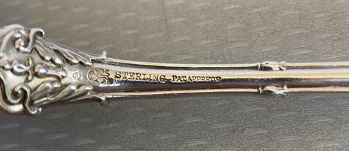 Antiker Wittling Sterlingsilber Empire Makkaroni Servierer 1892 viktorianisch 9-3/8 Zoll - Bild 10 von 12