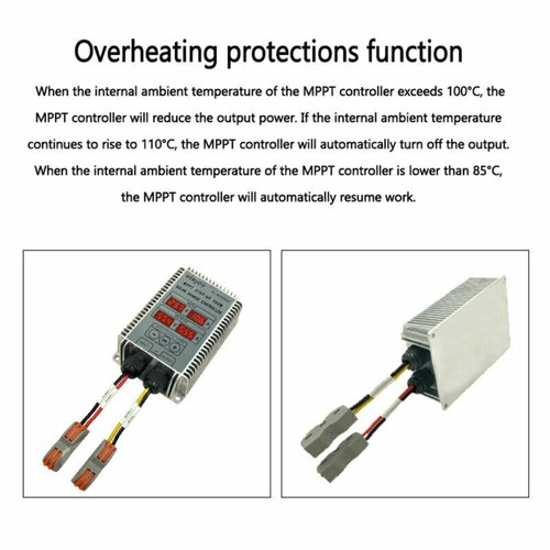 Solarbatterie Step-up MPPT Echte Tracking-Funktion Anzeige Laderegler 400W - Bild 2 von 12