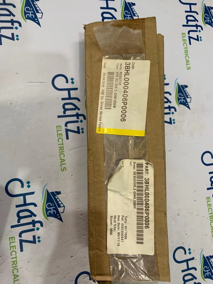 ABB VFN 30/265 3 OHM 200 W RESISTOR 3BHL000406P0006 FREE FAST SHIPPING - Image 2 of 4