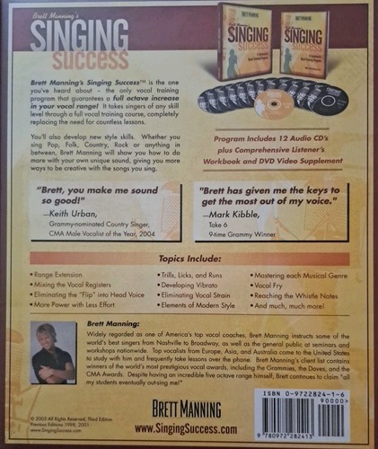 Brett Manning's Singing Success 12 CD's, 1 DVD, Workbook-3rd Ed- GOOD Cond - Picture 2 of 14