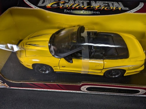 2002 Pontiac Firebird Trans Am Yellow Road Signature Deluxe Edition 1:18 Neu in OVP - Bild 3 von 8