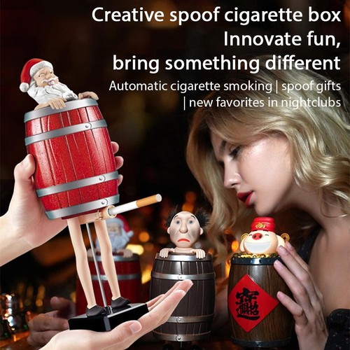 Creative Santa Claus Cigarette Dispenser Funny Automatic Cigarette up Box G6B8 - Picture 9 of 21
