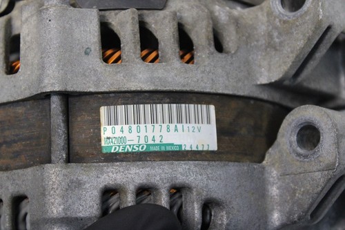 2011-2023 DODGE CHARGER 3.6L V6 GAS ENGINE BATTERY CHARGING ALTERNATOR 180A OEM - Foto 7 di 8