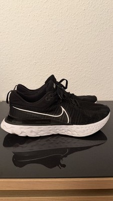 Nike Herren React Infinity Flyknit Sneaker Schwarz Weiß Leicht Laufschuh EU 46