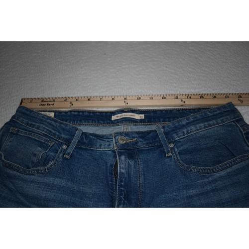 Levis 721 Premium Jeans BIG E Womens Size 33 x 30 High Rise Skinny Fit Blue - Picture 7 of 12