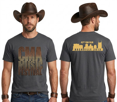 CMA Mens Country Music Festival 2013 Nashville 42nd Fan Fair Shirt New S, XL