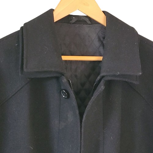 J. Ferrar Wool Blend Overcoat Medium Mens Black Lined - Picture 4 of 8