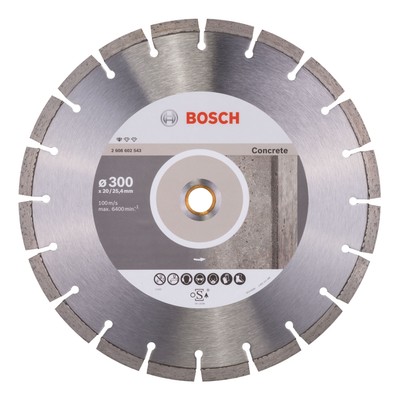 Bosch Zubehör Standard for Concrete Diamanttrennscheibe - 300 x 20/25,4 x 2,8...