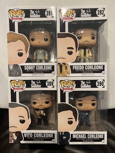 The Godfather Funko Pop Complete Set #389, #390, # 391, #392