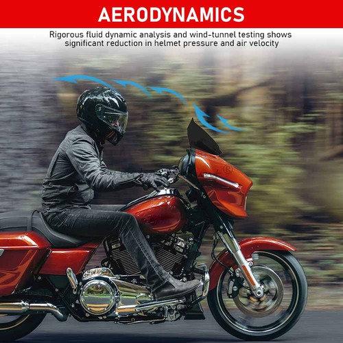 10" Windshield Windscreen Wind Deflector For Harley Street Glide CVO FLHX 23-up - Bild 3 von 23