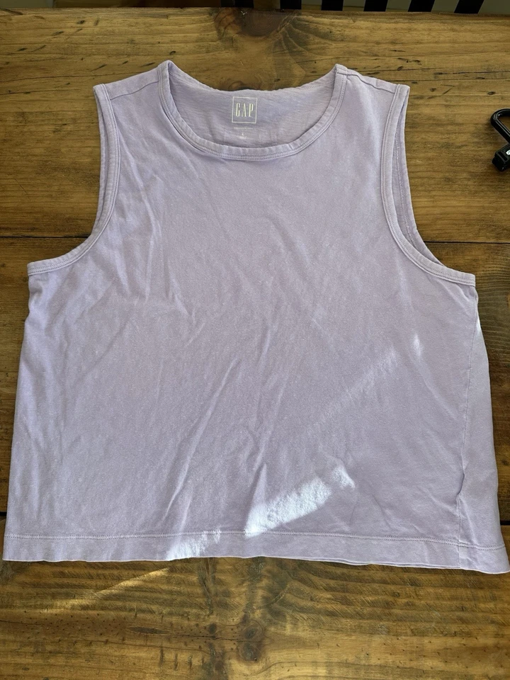 Paquete de camiseta sin mangas de algodón GAP talla L - escotes/estilos variables Foto 4 de 4