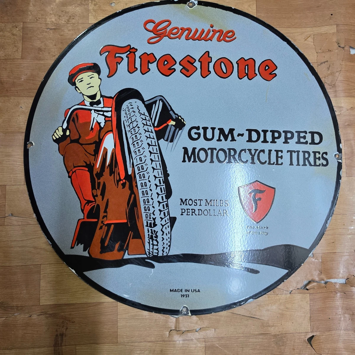Firestone Sign In Original Advertising Signs (1930-1969) for sale