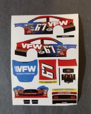 2025 Custom Ryan Roulette 67 VFW ARCA 1/64 Peel  Stick Decals