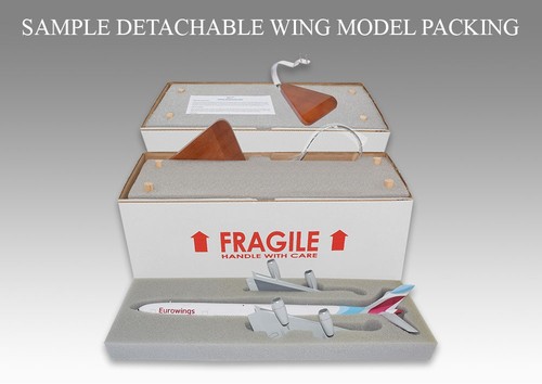 Airbus A321 Olympus Airways Desk Wood Airplane New Model Large Scale 1/100 - Picture 10 of 13