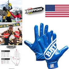 Adjustable Football Receiver Gloves Youth Adult Ultra Stick Double Threat Design