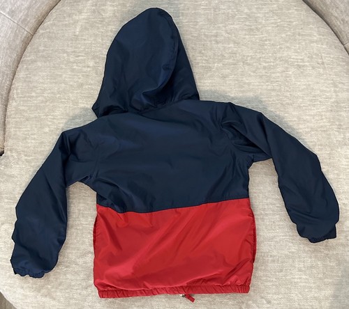 Columbia Rojo/Azul Marino Niños Cortavientos/Chaqueta Impermeable - Talla Pequeña - Imagen 3 de 3