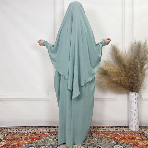 Gebetskleid Kopftuch muslimische Frauen Hijab über Kopf Khimar Burka groß Niqab arabisch - Bild 20 von 30