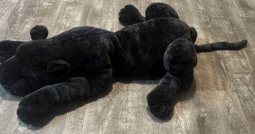 Vintage 1997 Manhattan Toy Co. Black Panther/Leopard Plush Stuffed Animal RARE - Picture 4 of 8