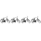  4 PCS Retro Bicycle Model Ornament Bike Vintage Simulation Mini Decor