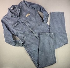 Big Mac Herringbone Coveralls Carpenter Workwear Jumpsuit Size 44 Vintage Train