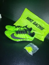 NIKE Zoom Rival S Men's Track Sprint Racing Spikes 907564-302 Neon Green Black