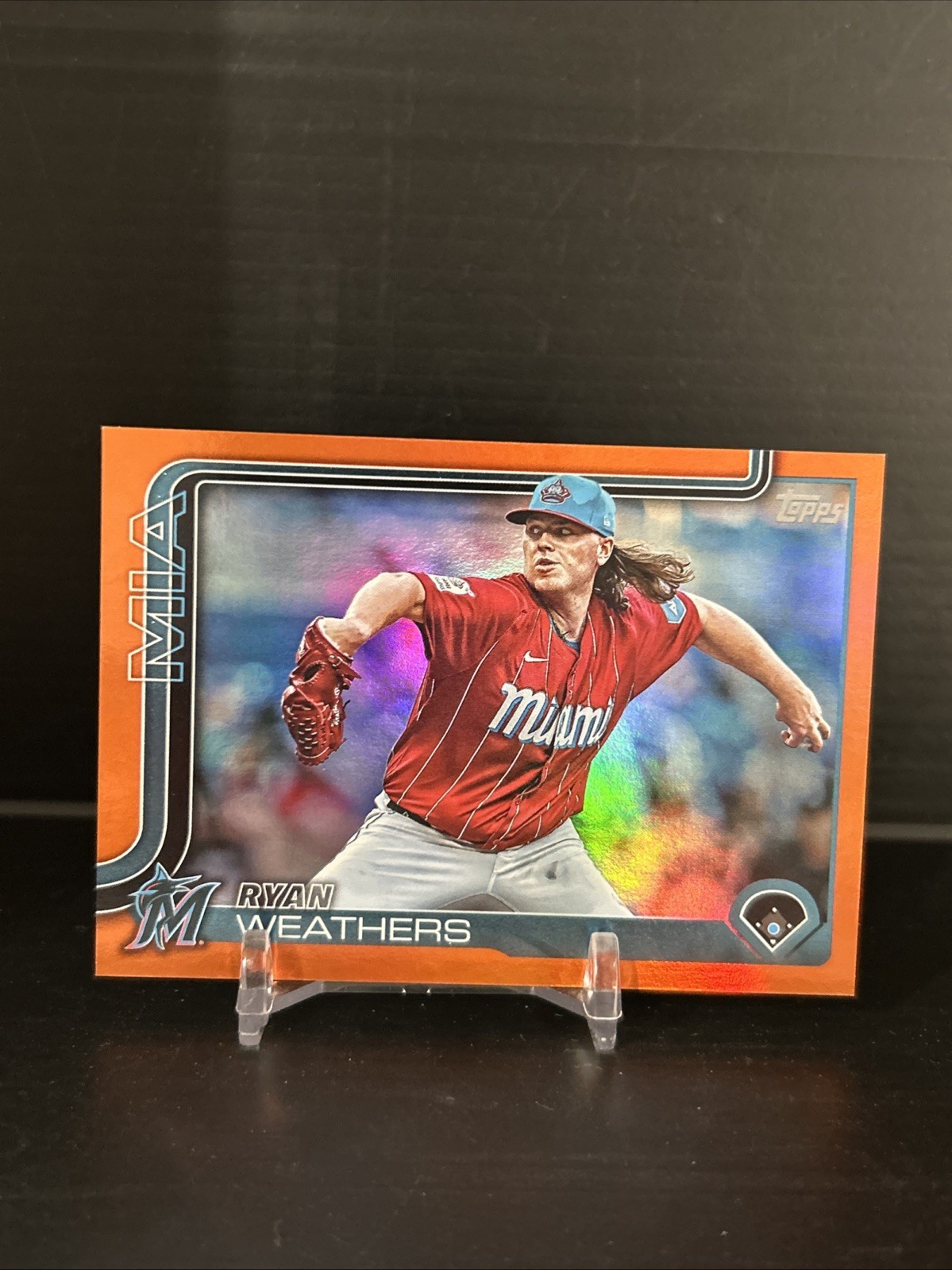 2025 Topps Series 2 Ryan Weathers /25 Orange Foil 539