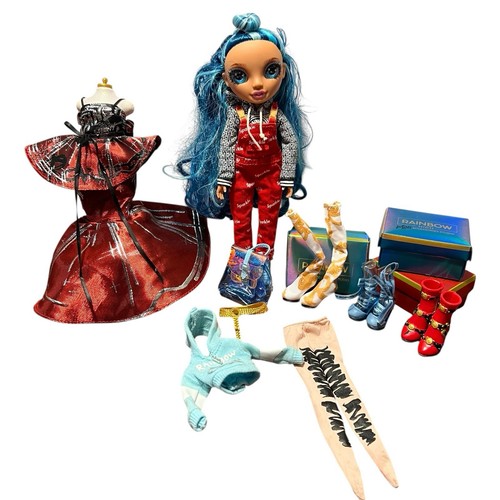Rainbow High Skyler Bradshaw Doll With Shoes Clothes Accessories Lot Mixed