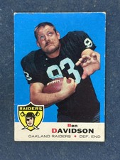 1969 Topps #128 Ben Davidson Oakland Raiders VG
