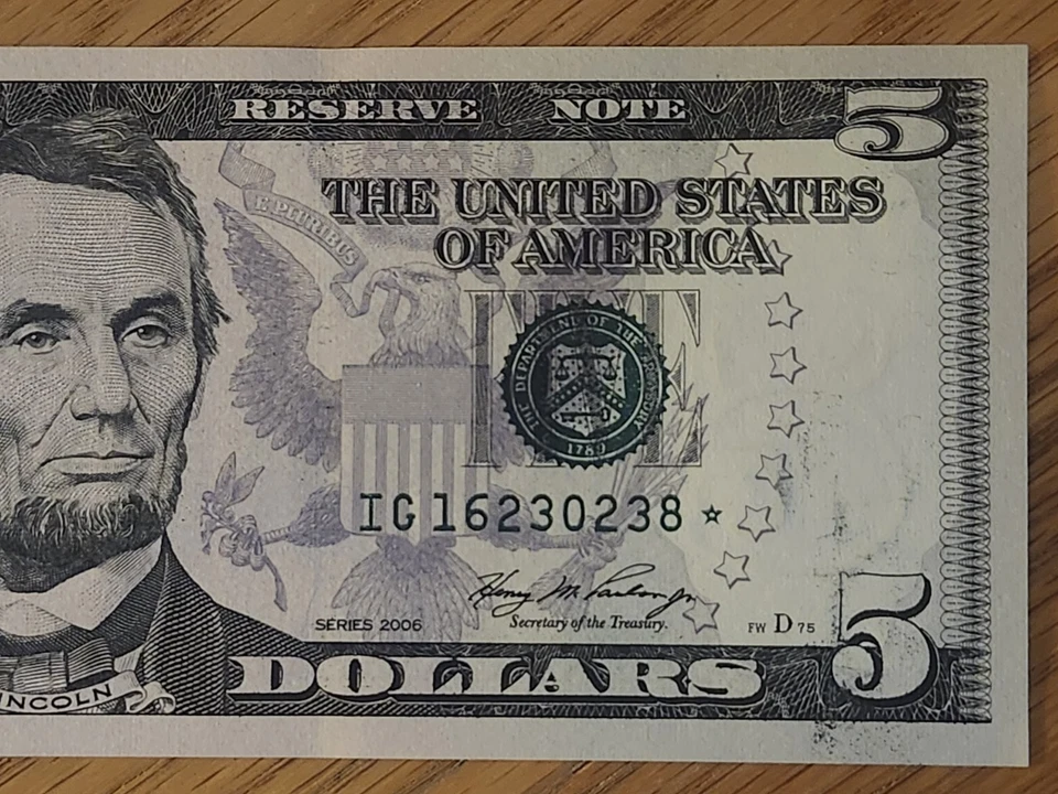 2006 $ "STAR NOTE" GEM/UNC CHICAGO IG16230238* 2 OF 3 CONS RUN # 6 640K - Image 4 of 4