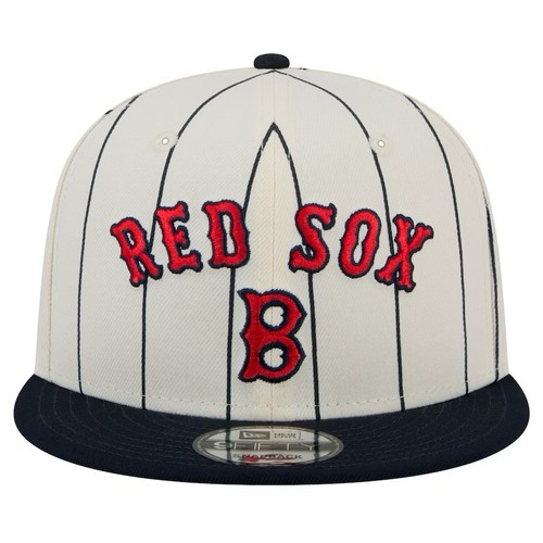 New Era Boston Red Sox Retro Jersey Pinstripe 9FIFTY Snapback Adjustable Hat - Picture 2 of 5