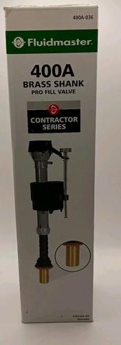 Fluidmaster Universal Toilet Pro Fill Valve with Brass Shank 400A-036 NEW  - Picture 2 of 15