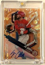 2018 Bowman High Tek Jo Adell AUTO RC #01/25 Orange Magma Diffractor SSP