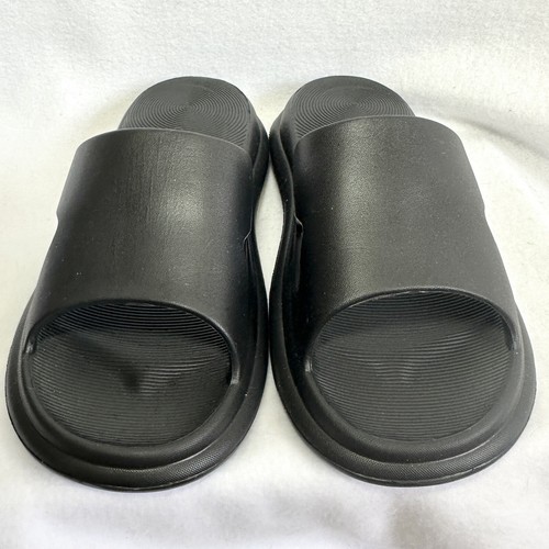 Omega Walk sandali antiscivolo pantofole 10 scarpe comode cuscini nere - Foto 3 di 7