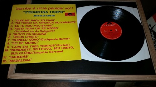 Os Caretas – Pesquisa Ibope (Samba É Uma Parada Vol. I) LP BRAZIL 1971 VG+ - Picture 2 of 3