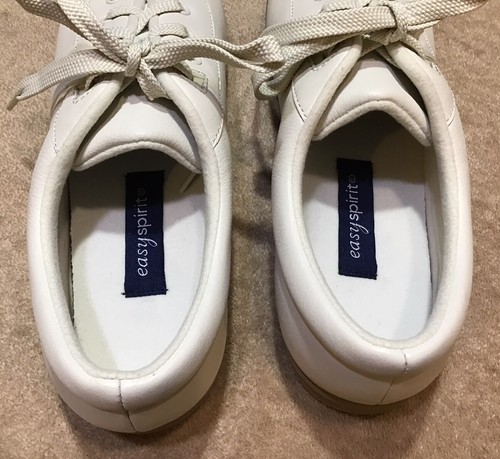 EASY SPIRIT Womens Leather Bone Color Lace-Up Shoe Sz 10 MSRP $69 EUC - Picture 4 of 8