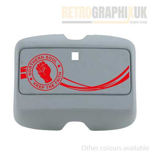 Northern Soul Graphic Fits Vespa scooter PX LML Tool Glove Box Sticker TBD NS. - Picture 5 of 7