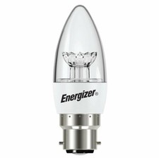2X ENERGIZER LED CANDLE BULBS B22 (250LM) (3.8W=25W) (2,700K WARM WHITE) S8846