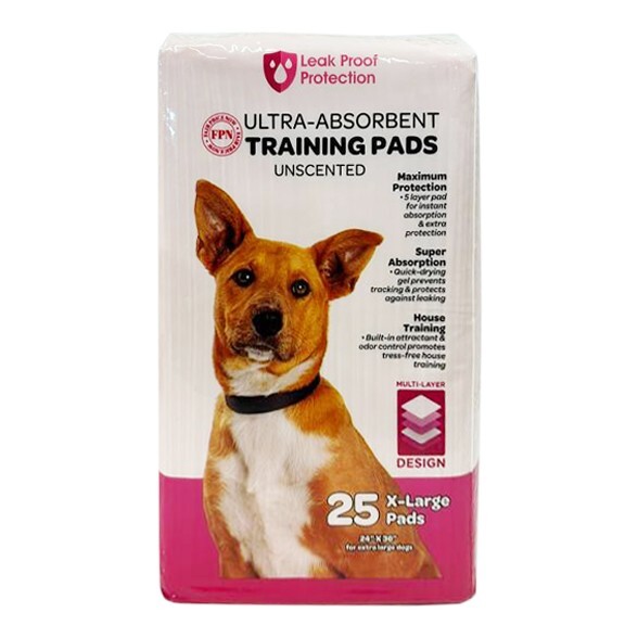 25 PCS Charcoal Pet Training Pads for Dogs Ultra-Absorbent Pink Pee Pads 24 x 36