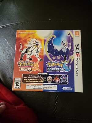 POKEMON Sun & Moon Dual Pack  w/ Bonus Target Exclusive Figures Nintendo 3ds