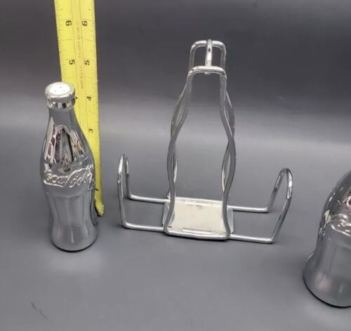 Coca-Cola Silber Salz & Pfefferstreuer & Ständer oder Halter - Bild 7 von 7