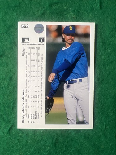 1990 Upper Deck - #563 Randy Johnson - Picture 6 of 6