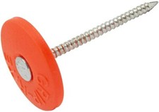 Grip-Rite GC114 Round Plastic Cap Roofing Nail 1-1/4 L in