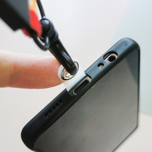 10Pcs Clear Phone Lanyard Tabs For Mobile Phone Hanging Strap Universal Gas-,x - Photo 9/9