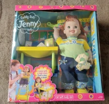2001 Cuddly Soft Jenny 16” Doll, Friend Of Kelly, Highchair/Desk, NRFB, 50441