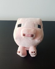 Minecraft Pig Plush 7" Mojang 2014 Pink Baby Pig Stuffed Animal Jazwares